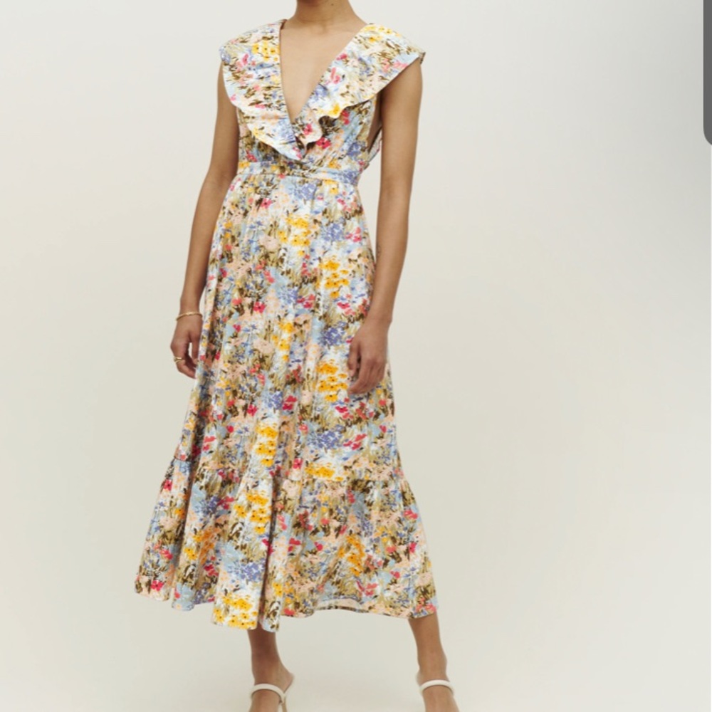 Reformation Reina Dress, floral pattern, NWT, size 6